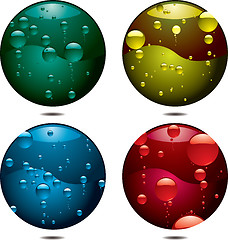 Image showing bubble button