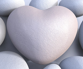 Image showing Spa Stones Means Valentine Day And Calmness