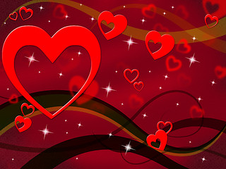 Image showing Background Red Means Valentine\'s Day And Backdrop