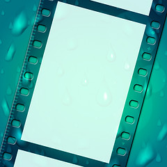 Image showing Filmstrip Background Represents Empty Space And Abstract