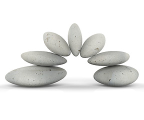 Image showing Spa Stones Indicates Equal Value And Balanced