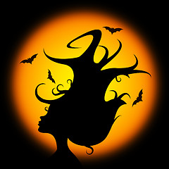Image showing Bat Halloween Represents Trick Or Treat And Animal
