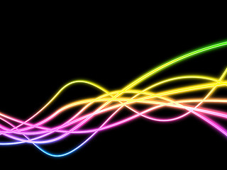 Image showing Twirl Background Represents Neon Sign And Artistic