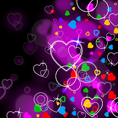 Image showing Background Heart Indicates Valentine\'s Day And Abstract