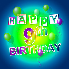 Image showing Happy Birthday Shows Fun Parties And Greeting