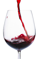 Image showing Badly poured wine