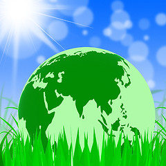 Image showing Nature Global Represents Trees Environmental And Earth