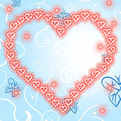 Image showing Background Copyspace Indicates Valentine Day And Affection