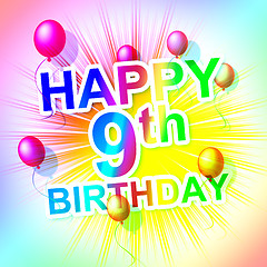 Image showing Happy Birthday Shows Party Congratulations And Congratulation