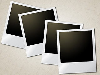 Image showing Photo Frames Represents Old Paper And Background