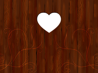 Image showing Copyspace Panelling Shows Valentines Day And Blank