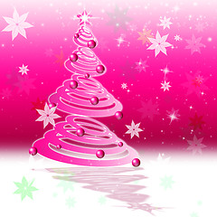 Image showing Xmas Tree Means New Year And Celebrate