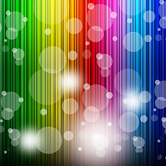 Image showing Color Bokeh Shows Colors Multicoloured And Backgrounds