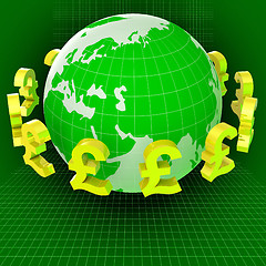 Image showing Forex Pounds Indicates Exchange Rate And Gbp