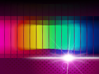 Image showing Glow Spectrum Shows Color Guide And Chromatic