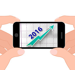 Image showing Graph 2016 Displays Forecast Of Rising Sales