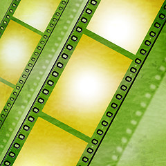 Image showing Copyspace Filmstrip Shows Photographic Cinematography And Film-R