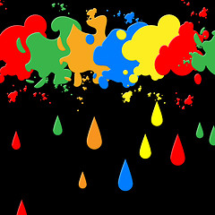 Image showing Splash Paint Represents Blots Backgrounds And Blotch