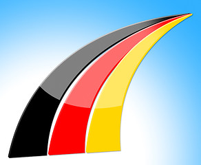 Image showing Flag Germany Represents Nation Deutch And Nationality