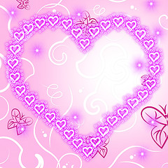 Image showing Copyspace Background Indicates Valentine Day And Backdrop