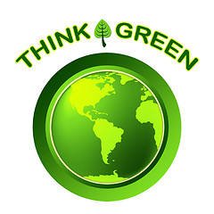 Image showing Eco Green Represents Think About It And Conservation