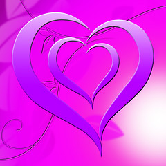 Image showing Background Heart Means Valentine Day And Abstract