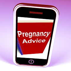 Image showing Pregnancy Advice Phone Gives Strategy for Mother and Baby