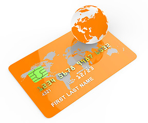 Image showing Credit Card Indicates Commerce Retail And Buyer