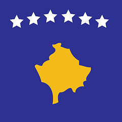 Image showing Kosovan flag