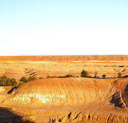 Image showing hill africa in morocco the old contruction         and   histori