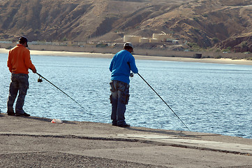 Image showing two fishermen