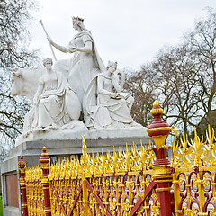 Image showing albert monument in london england kingdome and old construction