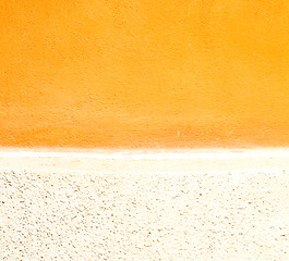 Image showing orange in europe italy old wall and antique contruction yellow  
