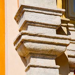 Image showing abstract old column in the  country  of europe italy and marble 