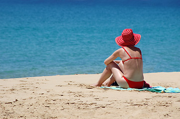 Image showing Woman Sitting