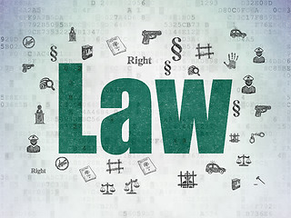 Image showing Law concept: Law on Digital Paper background