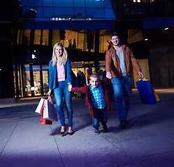 Image showing Group Of Friends Enjoying Shopping