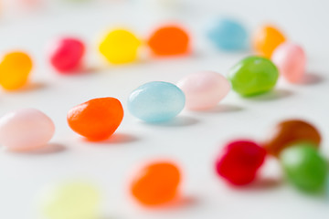 Image showing close up of jelly beans candies on table