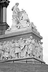 Image showing albert monument in london england kingdome and old construction