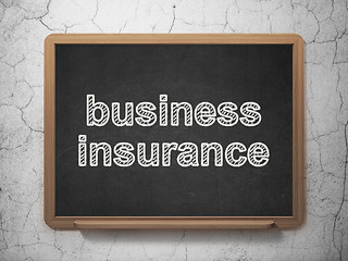 Image showing Insurance concept: Business Insurance on chalkboard background