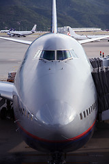 Image showing airplane getting ready to leave