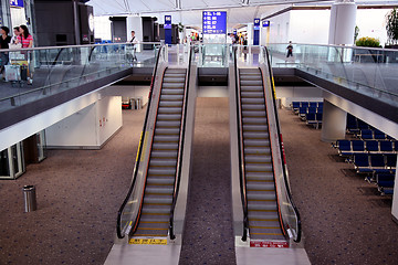 Image showing detail of an escalator