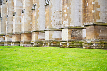 Image showing grass    in london england old  construction and religion