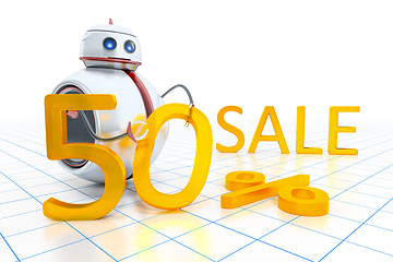 Image showing sweet little robot sale