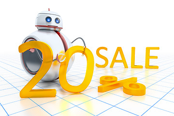 Image showing sweet little robot sale