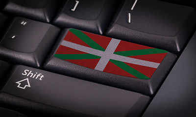 Image showing Flag on keyboard