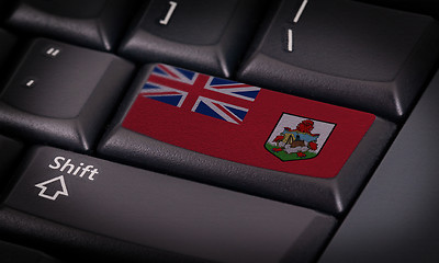 Image showing Flag on keyboard