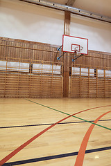 Image showing Retro indoor gymnasium