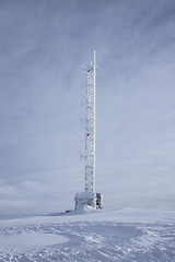 Image showing Frozen communication tower