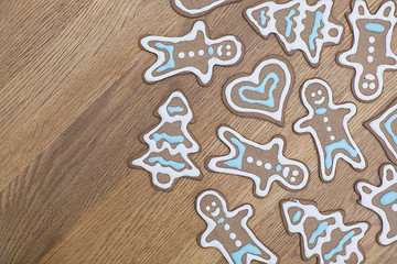 Image showing Beautiful gingerbread cookies